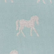 New Horse Super Soft Stole Green/Grey - Heritage Of Scotland - GREEN/GREY