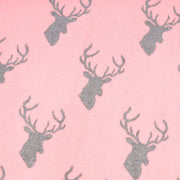 New Stag Super Soft Stole Deep Pink/Dark Grey - Heritage Of Scotland - DEEP PINK/DARK GREY