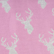 New Stag Super Soft Stole Purple/Light Grey - Heritage Of Scotland - PURPLE/LIGHT GREY