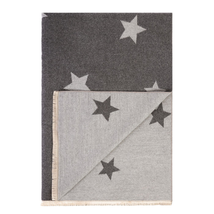 New Star Super Soft Stole Dark Grey/Light Grey - Heritage Of Scotland - DARK GREY/LIGHT GREY