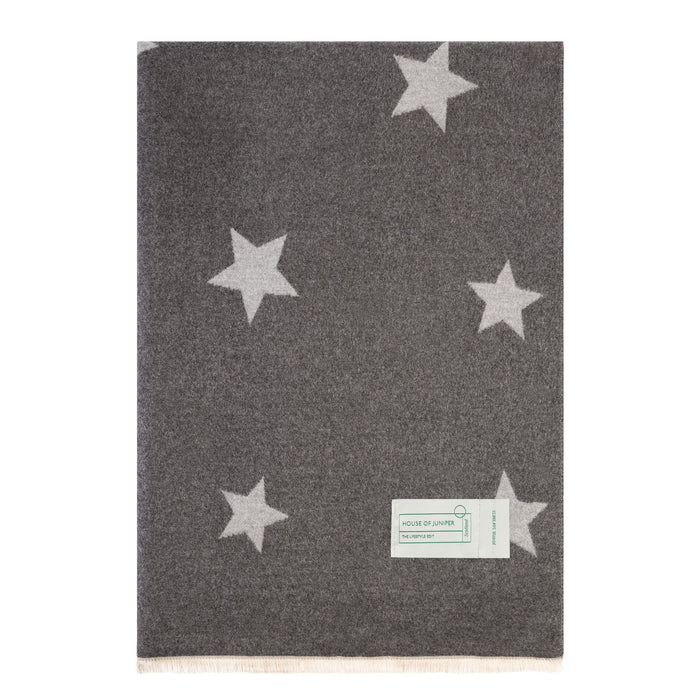 New Star Super Soft Stole Dark Grey/Light Grey - Heritage Of Scotland - DARK GREY/LIGHT GREY