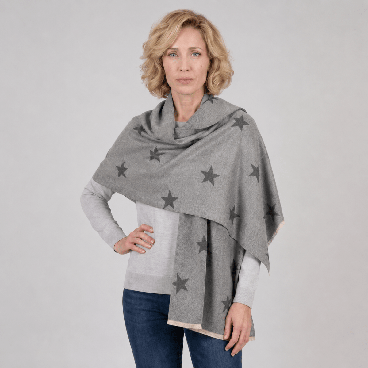 New Star Super Soft Stole Scarf – Grey - Heritage Of Scotland -