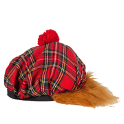 Original See You Jimmy Hat – Iconic Scottish Novelty Hat with Ginger Hair - Heritage Of Scotland - Red Tartan