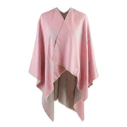 Original Tree Super Soft Cape – Bright Pink & Grey - Heritage Of Scotland - BRIGHT PINK/GREY