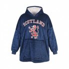 Oversized Scotland Hoodie Blanket for Adults – Navy Lion Rampant Design - Heritage Of Scotland -