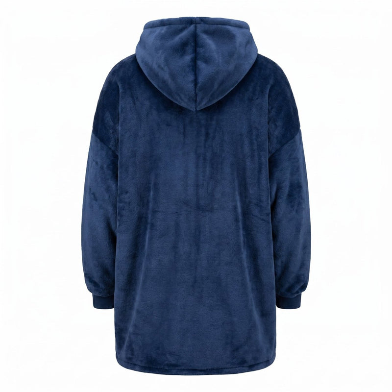 Oversized Scotland Hoodie Blanket for Kids – Navy Lion Rampant Design - Heritage Of Scotland -