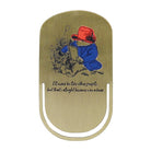 Paddington Bear Reading Quote Metal Bookmark - Heritage Of Scotland -