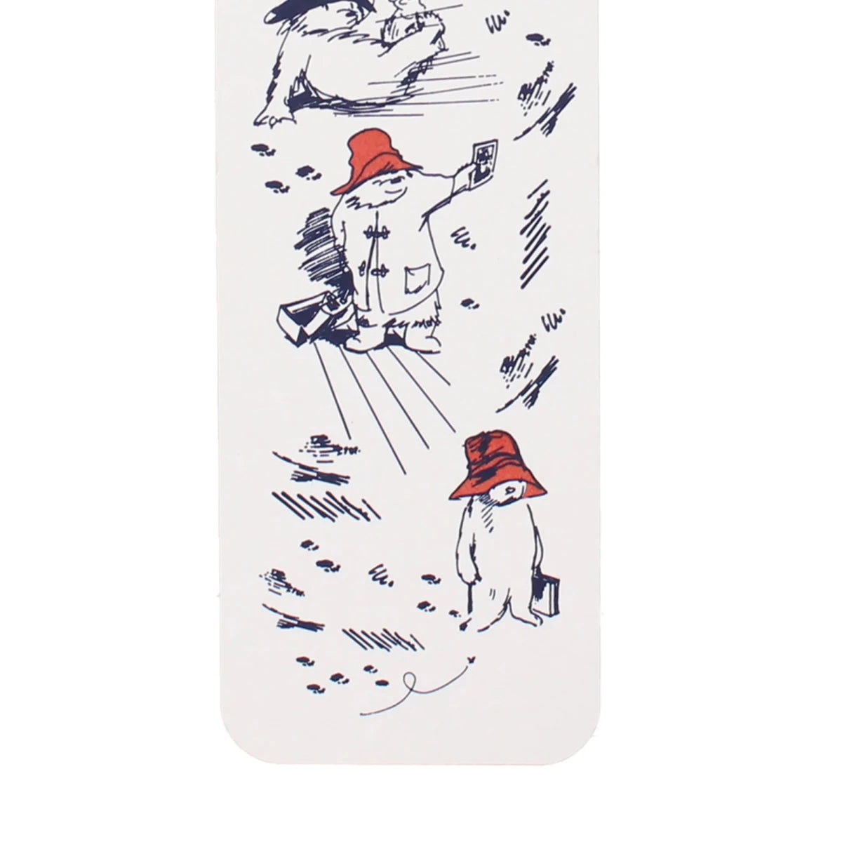 Paddington Bear Storybook Sketch Paper Bookmark with Ribbon - Heritage Of Scotland -