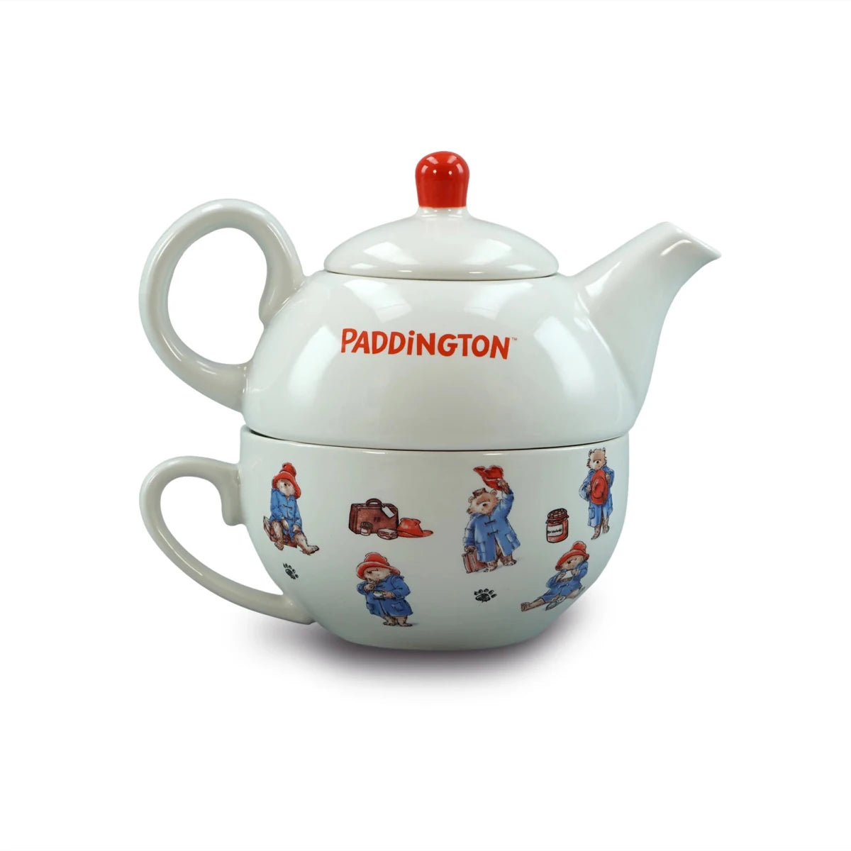 Paddington Bear Tea for One Set – Ceramic Teapot & Cup - Heritage Of Scotland -