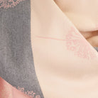 Pink Dandelion Print Scarf for Women | Soft Lightweight Wrap - LIGHT PINK AND GREY - Heritage Of Scotland -