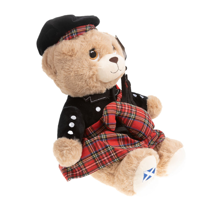 Piper Bear Soft Toy 25Cm - Heritage Of Scotland - NA