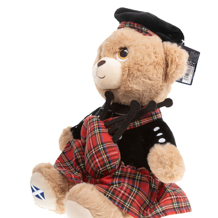 Piper Bear Soft Toy 25Cm - Heritage Of Scotland - NA