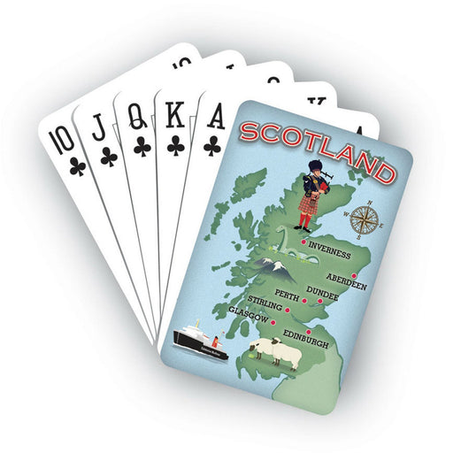 Playing Card - Scotland Map - Heritage Of Scotland - NA