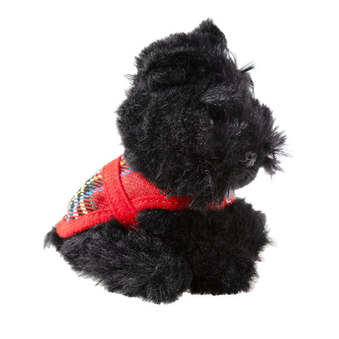 Plush Toy Keyring - Black Dog 10Cm - Heritage Of Scotland - NA