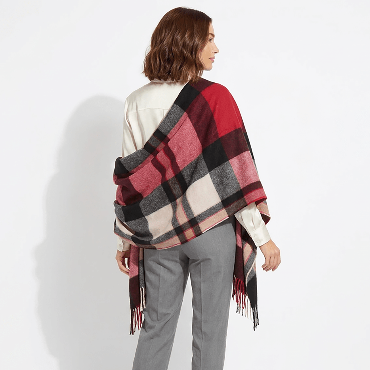Premium 100% Cashmere Tartan Stole – Amplified Thomson Red | Sinclair Duncan - Made in Scotland - Heritage Of Scotland -