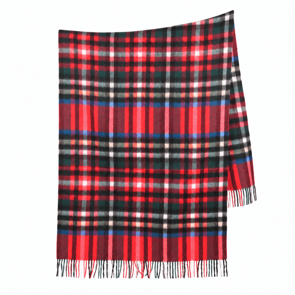 Premium 100% Cashmere Tartan Stole – Exploded Stewart Royal | Edinburgh Cashmere - Heritage Of Scotland -