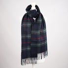 Premium 100% Pure Cashmere Wide Fringed Scarf - MACKENZIE - Heritage Of Scotland -