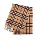Premium 100% Pure Cashmere Wide Fringed Scarf - THOMSON CAMEL - Heritage Of Scotland -