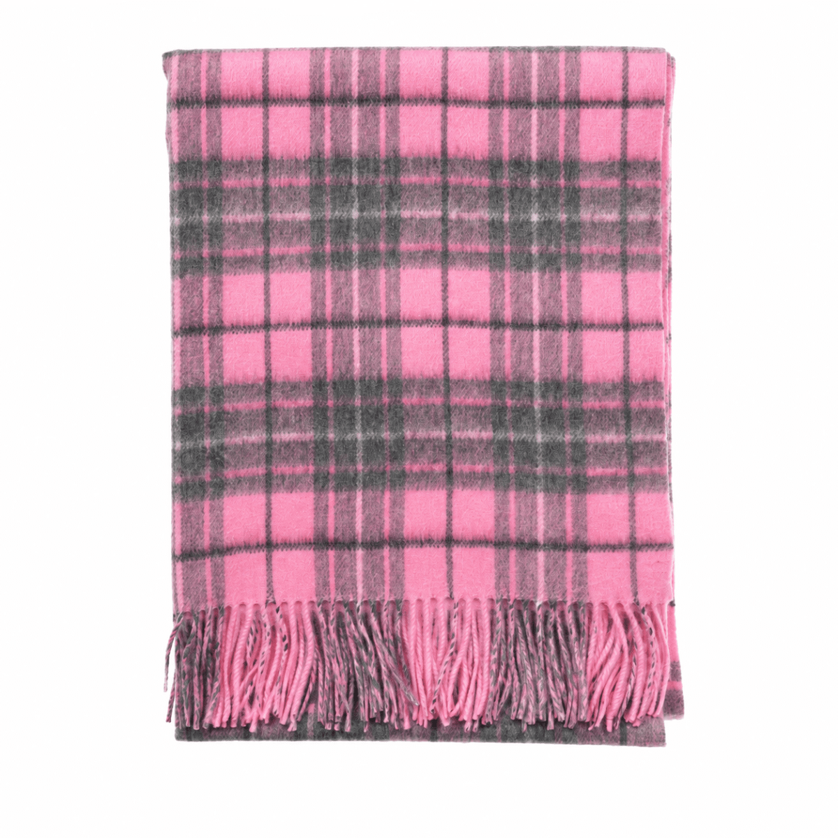 Premium Reversible 100% Cashmere Stole – Gresham Pink Derby | Dunedin Cashmere - Heritage Of Scotland -