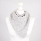 Pure Brushed Luxury Cashmere Triangle Head Scarf - RAIN - Heritage Of Scotland -