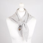 Pure Brushed Luxury Cashmere Triangle Head Scarf - RAIN - Heritage Of Scotland -