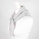 Pure Brushed Luxury Cashmere Triangle Head Scarf - RAIN - Heritage Of Scotland -