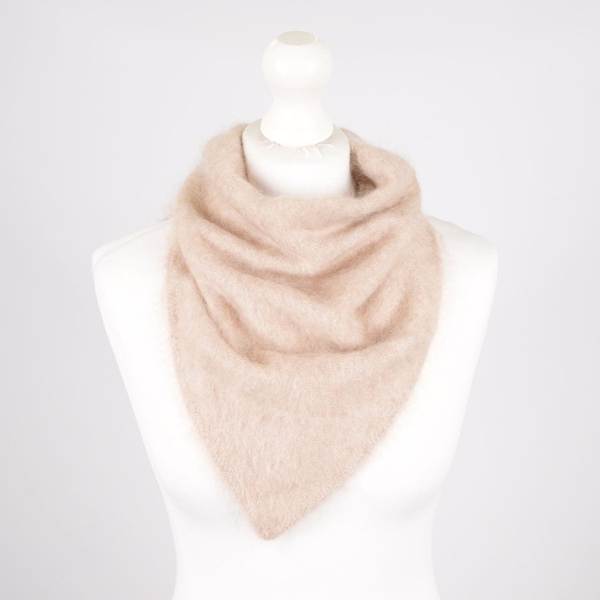 Pure Brushed Luxury Cashmere Triangle Head Scarf - REED - Heritage Of Scotland -