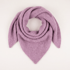 Pure Brushed Luxury Cashmere Triangle Head Scarf - VIOLET - Heritage Of Scotland -