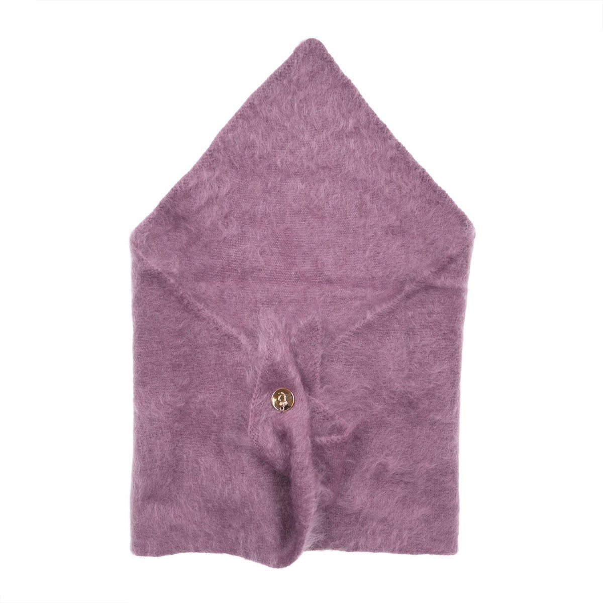Pure Brushed Luxury Cashmere Triangle Head Scarf - VIOLET - Heritage Of Scotland -