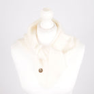 Pure Brushed Luxury Cashmere Triangle Head Scarf - WHITE - Heritage Of Scotland -