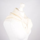 Pure Brushed Luxury Cashmere Triangle Head Scarf - WHITE - Heritage Of Scotland -