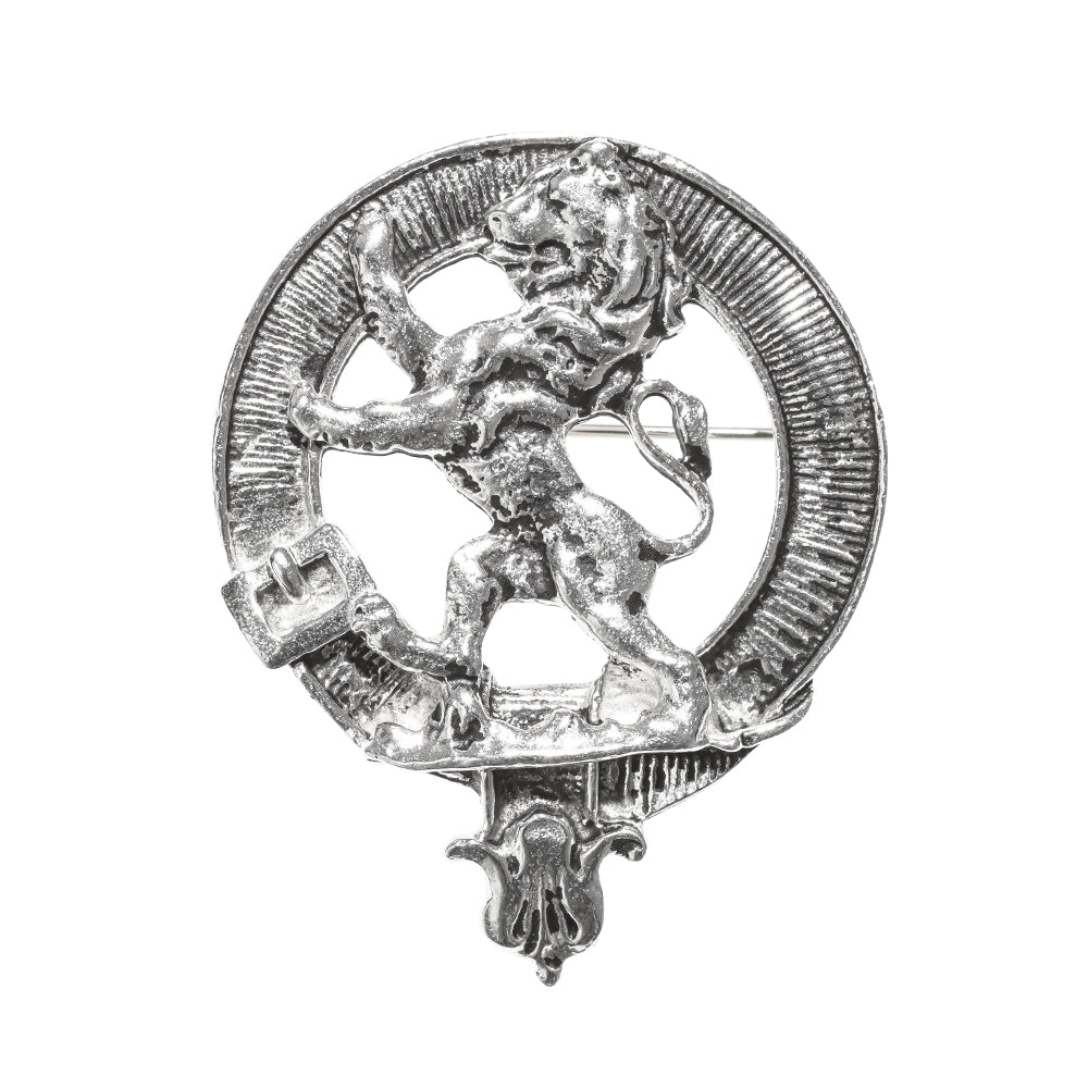 Rampant Lion Clan Badge, Kilt Pin, Lapel Pin, Cufflinks, Keyring/Key Fob & Gift Set — Fine Pewter by Art Pewter — Made in Scotland (Shiny Finish) - Heritage Of Scotland - Badge