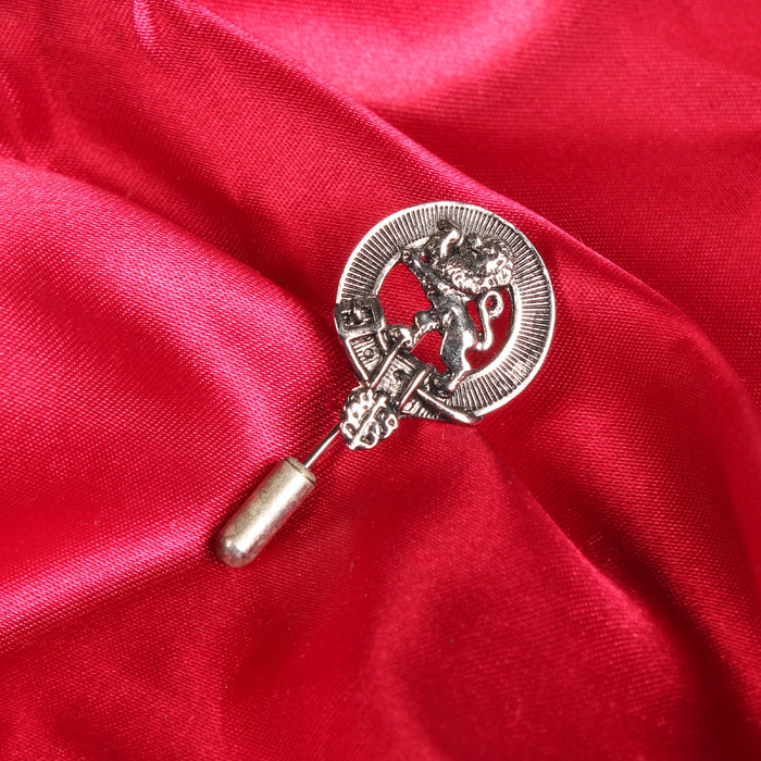 Rampant Lion Clan Badge, Kilt Pin, Lapel Pin, Cufflinks, Keyring/Key Fob & Gift Set — Fine Pewter by Art Pewter — Made in Scotland (Shiny Finish) - Heritage Of Scotland - Lapel Pin