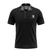 Rampant Lion Scotland Polo Shirt Black - Heritage Of Scotland - BLACK / XS