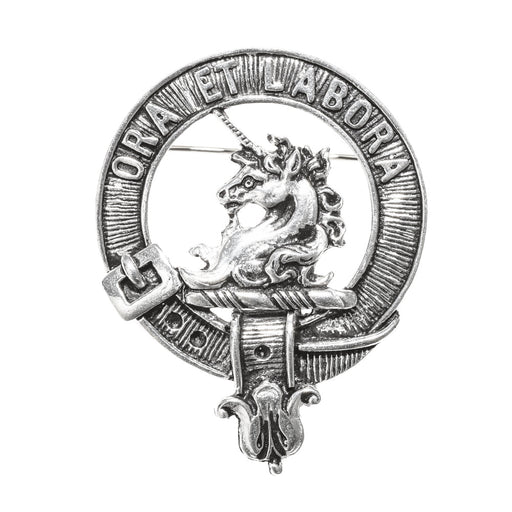 Ramsay Clan Badge, Kilt Pin, Lapel Pin, Cufflinks, Keyring/Key Fob & Gift Set — Fine Pewter by Art Pewter — Made in Scotland (Shiny Finish) - Heritage Of Scotland - Badge