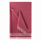 Recycled Wool Herringbone Blanket with Fringe – Soft Warm Throw - Heritage Of Scotland - Eminence