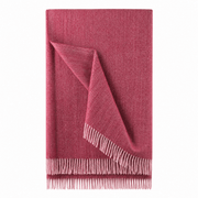 Recycled Wool Herringbone Blanket with Fringe – Soft Warm Throw - Heritage Of Scotland - Eminence