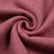 Recycled Wool Herringbone Blanket with Fringe – Soft Warm Throw - Heritage Of Scotland - Eminence