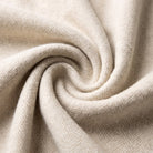 Recycled Wool Herringbone Blanket with Fringe - Soft Warm Throw - SAND BEIGE/NATURAL - Heritage Of Scotland -