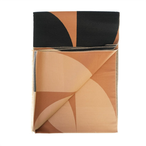 Retro Geometric Scarf - Elegant Everyday Shawl - Heritage Of Scotland - BLACK MIX