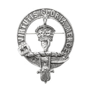 Robertson Clan Badge, Kilt Pin, Lapel Pin, Cufflinks, Keyring/Key Fob & Gift Set — Fine Pewter by Art Pewter — Made in Scotland (Shiny Finish) - Heritage Of Scotland - Badge