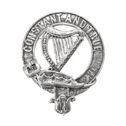 Rose Clan Badge, Kilt Pin, Lapel Pin, Cufflinks, Keyring/Key Fob & Gift Set — Fine Pewter by Art Pewter — Made in Scotland (Shiny Finish) - Heritage Of Scotland - Badge