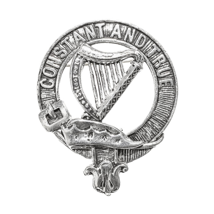 Rose Clan Badge, Kilt Pin, Lapel Pin, Cufflinks, Keyring/Key Fob & Gift Set — Fine Pewter by Art Pewter — Made in Scotland (Shiny Finish) - Heritage Of Scotland - Badge