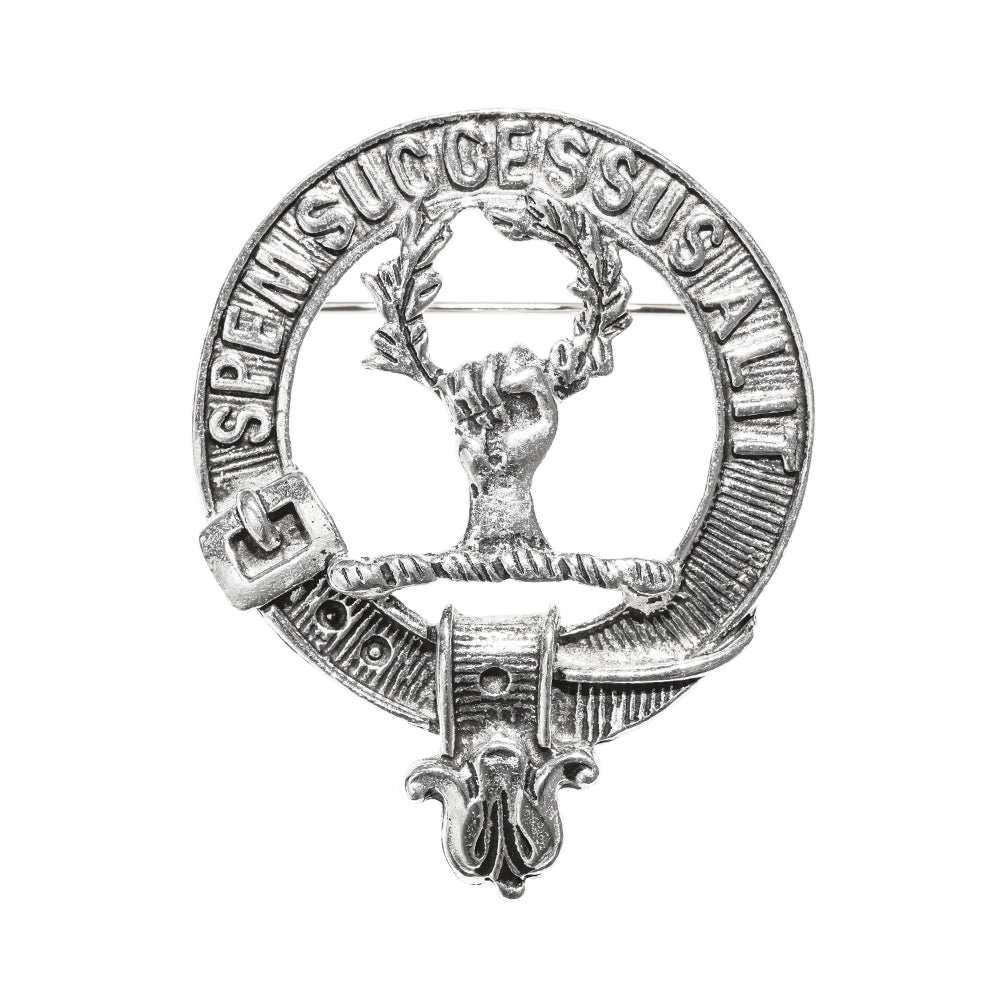 Ross Clan Badge, Kilt Pin, Lapel Pin, Cufflinks, Keyring/Key Fob & Gift Set — Fine Pewter by Art Pewter — Made in Scotland (Shiny Finish) - Heritage Of Scotland - Badge