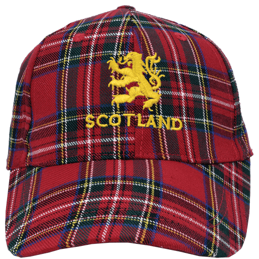 Royal Stewart Lion Rampant Cap – Adjustable Scottish Baseball Cap (Adult) - Heritage Of Scotland - Royal Stewart