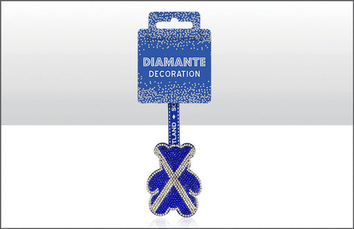 Saltire Bear Diamante Decoration - Heritage Of Scotland - N/A