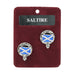 Saltire Clan Badge, Kilt Pin, Lapel Pin, Cufflinks, Keyring/Key Fob & Gift Set — Fine Pewter by Art Pewter — Made in Scotland (Shiny Finish) - Heritage Of Scotland - Cufflinks