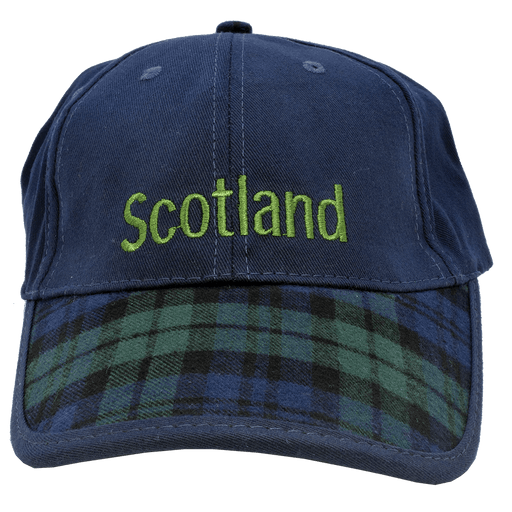 Scotland Baseball Cap – Classic Navy Cap with Embroidered Text (Adult) - Heritage Of Scotland - Black Watch