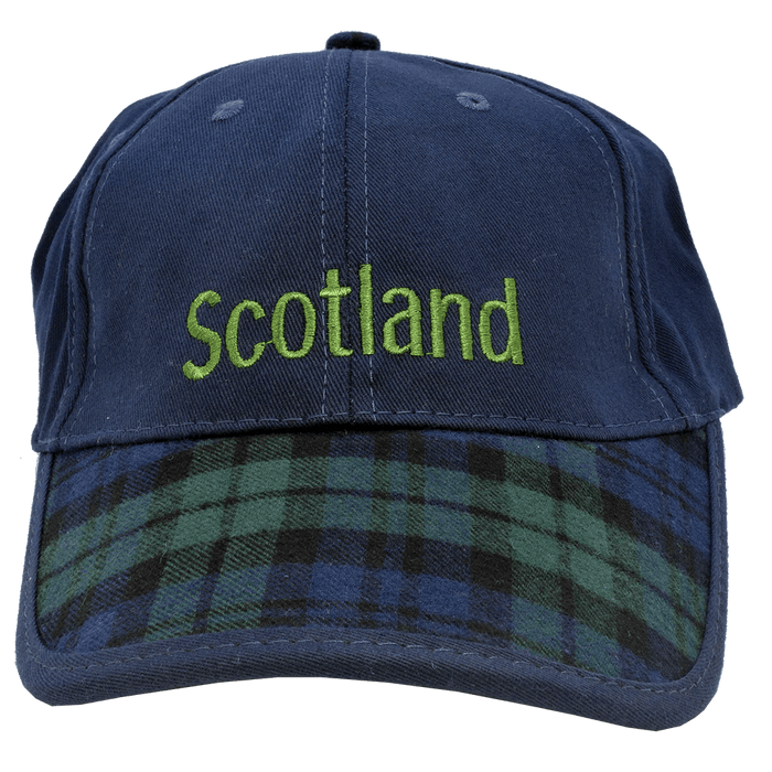 Scotland Baseball Cap – Classic Navy Cap with Embroidered Text (Adult) - Heritage Of Scotland - Black Watch