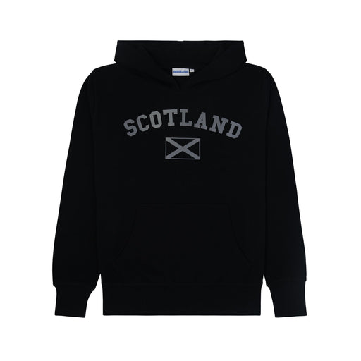 Scotland Harvard Reflective Hoodie - Heritage Of Scotland - BLACK